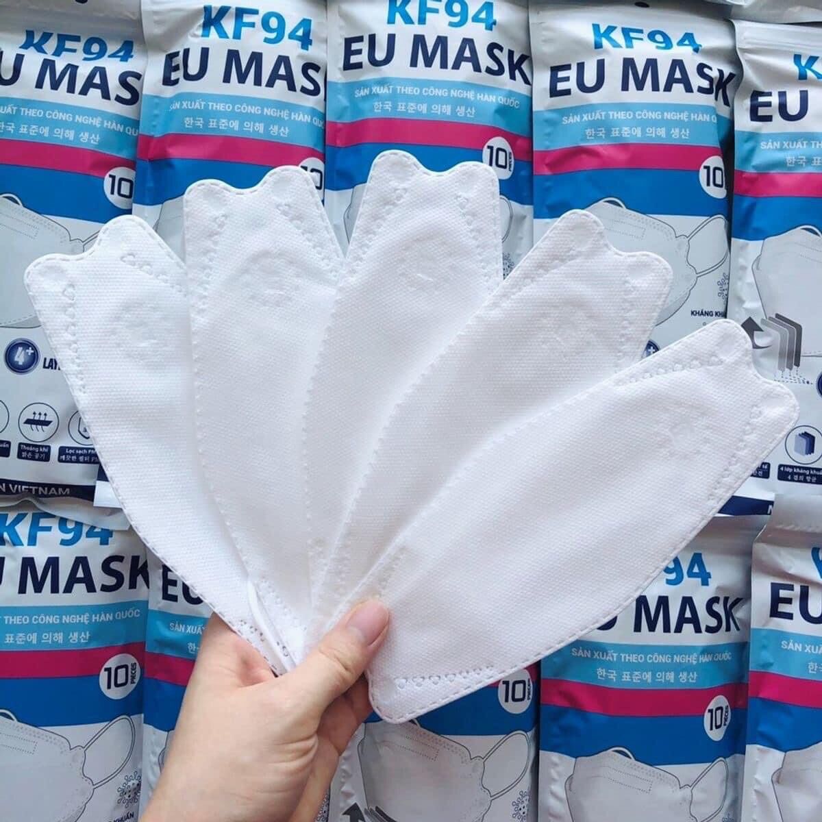 Khẩu trang kf94 4 lớp kháng khuẩn 10cái/túi