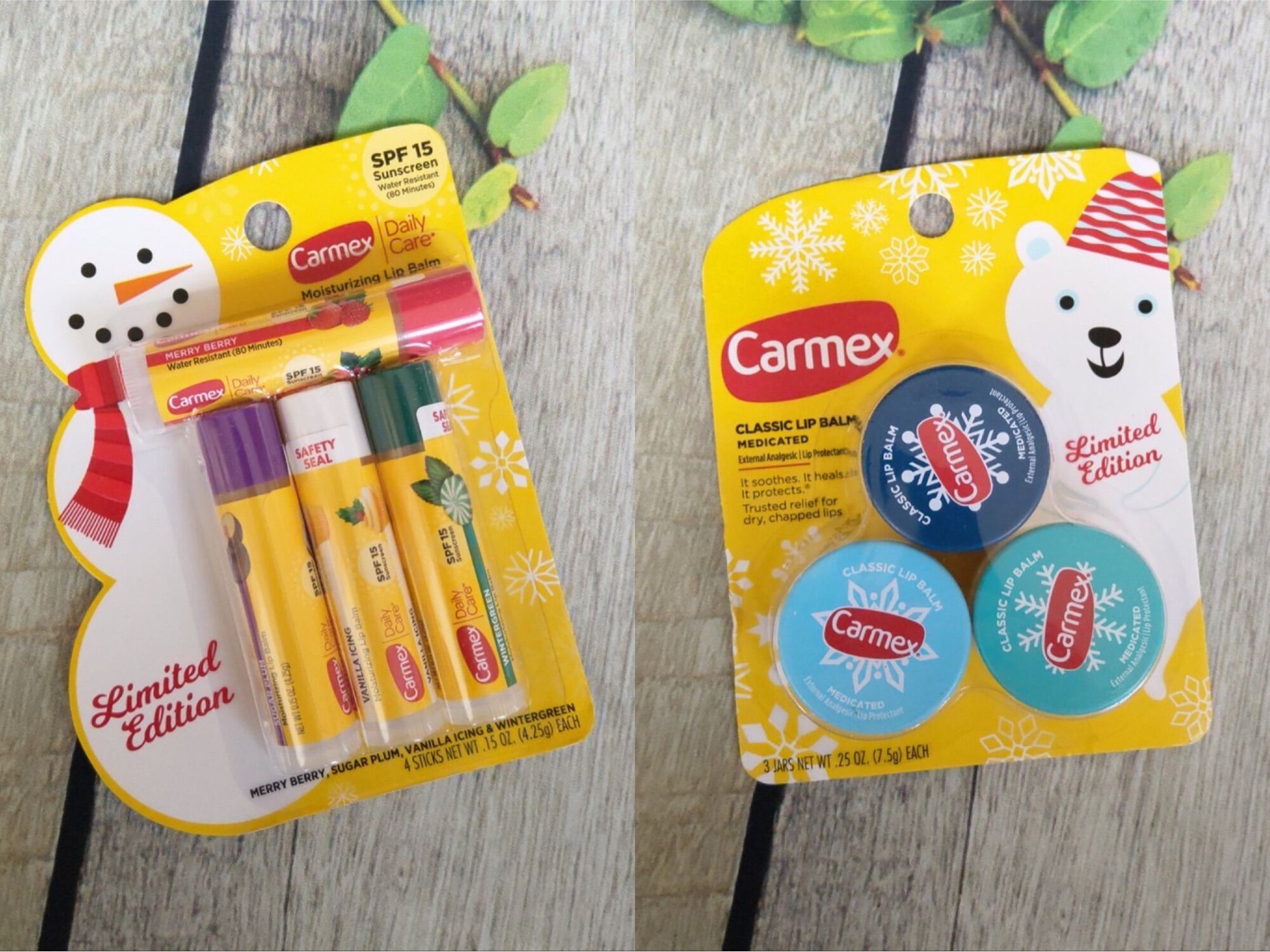 Son Dưỡng Carmex Bản Limited Giáng Sinh Thỏi Và Hũ