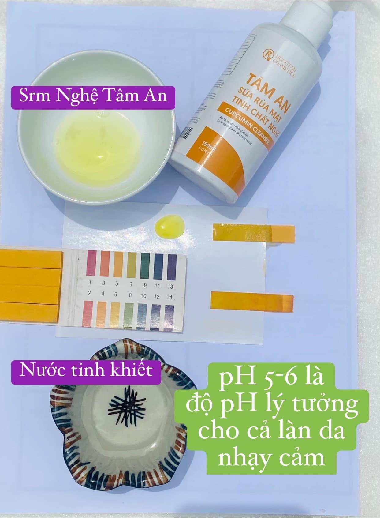 Sữa rửa mặt tinh chất nghệ Tâm An