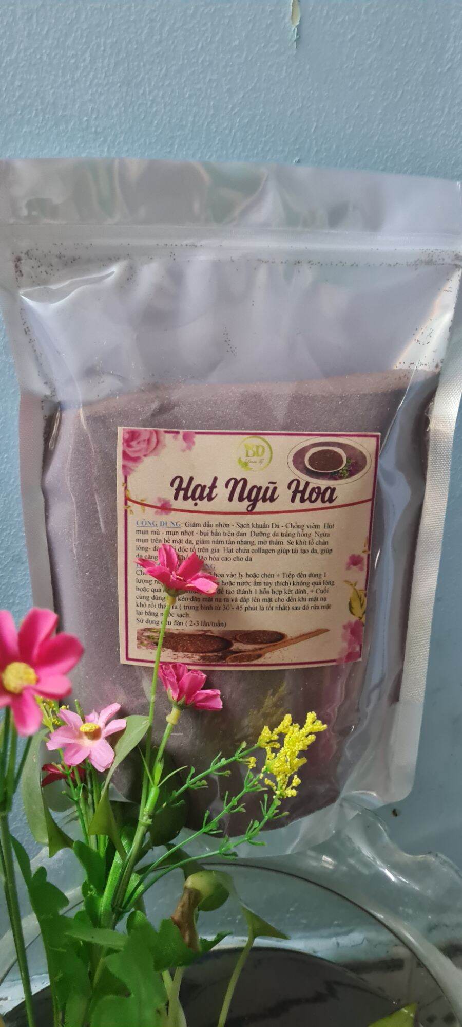 Gói hạt ngũ hoa đắp mặt 1kg