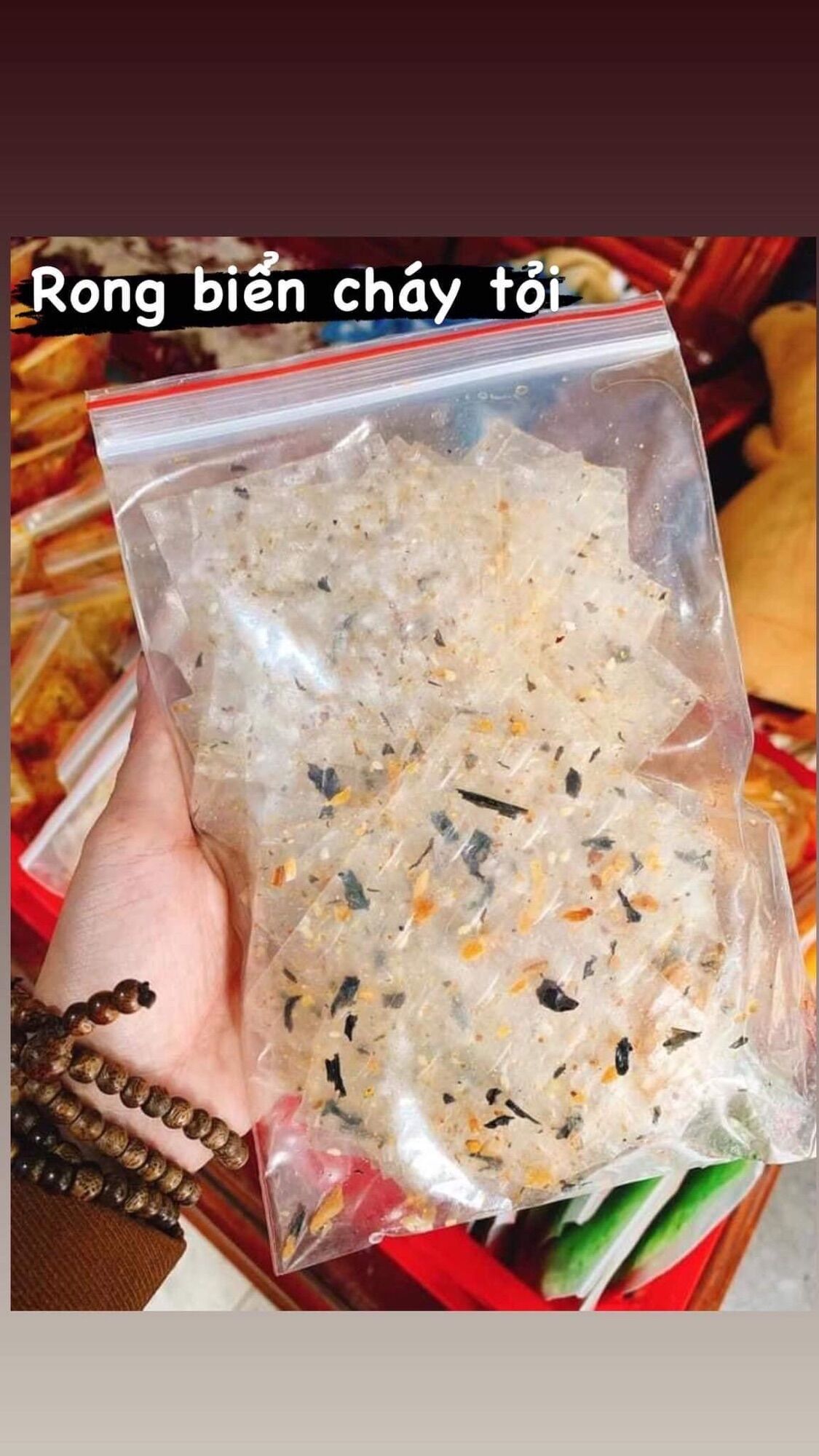 bánh tráng rong biển