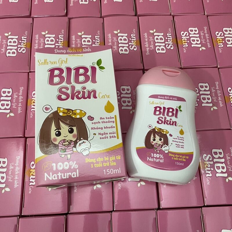 Dung dịch vệ sinh trẻ em dành cho bé gái từ 1 tuổi Salloren Girl BIBI SKIN Care chiết xuất từ tự nhi