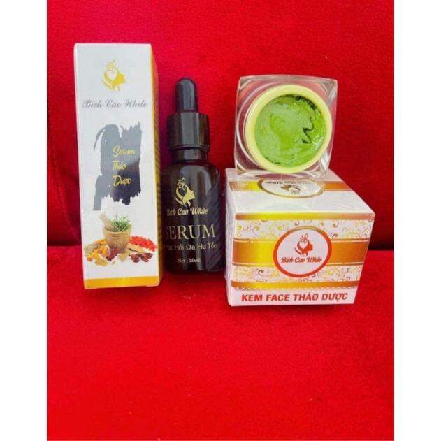 Combo trà xanh Thảo Dược ,Serum Thảo Dược Bích Cao White