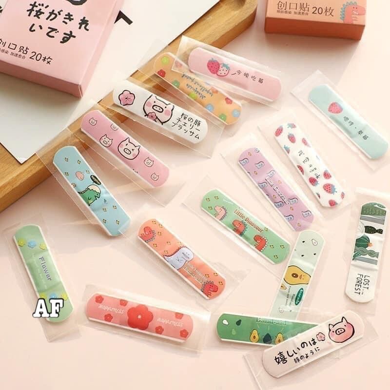 Hộp 20 băng dán cá nhân cute hoạt hình