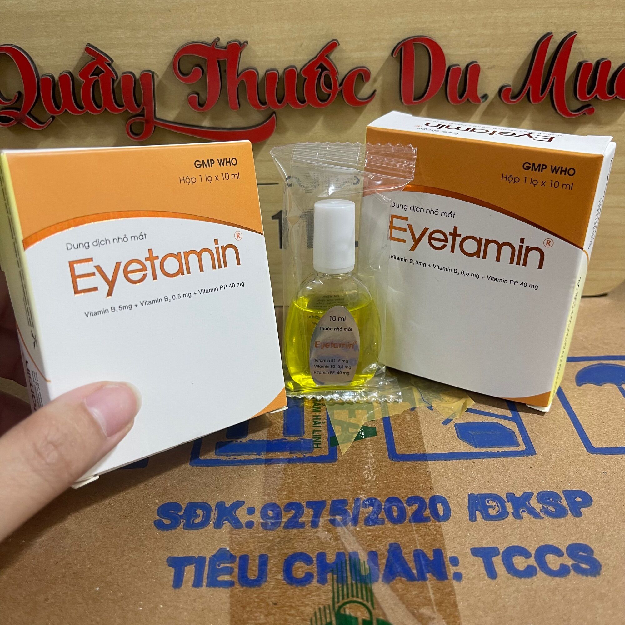 Nhỏ mắt Eyetamin chống mỏi mắt, giúp mắt sáng khỏe lọ 10ml