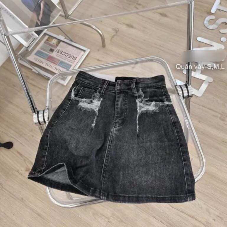 CHÂN VÁY JEAN CAO CẤP CHUẨN SHOP