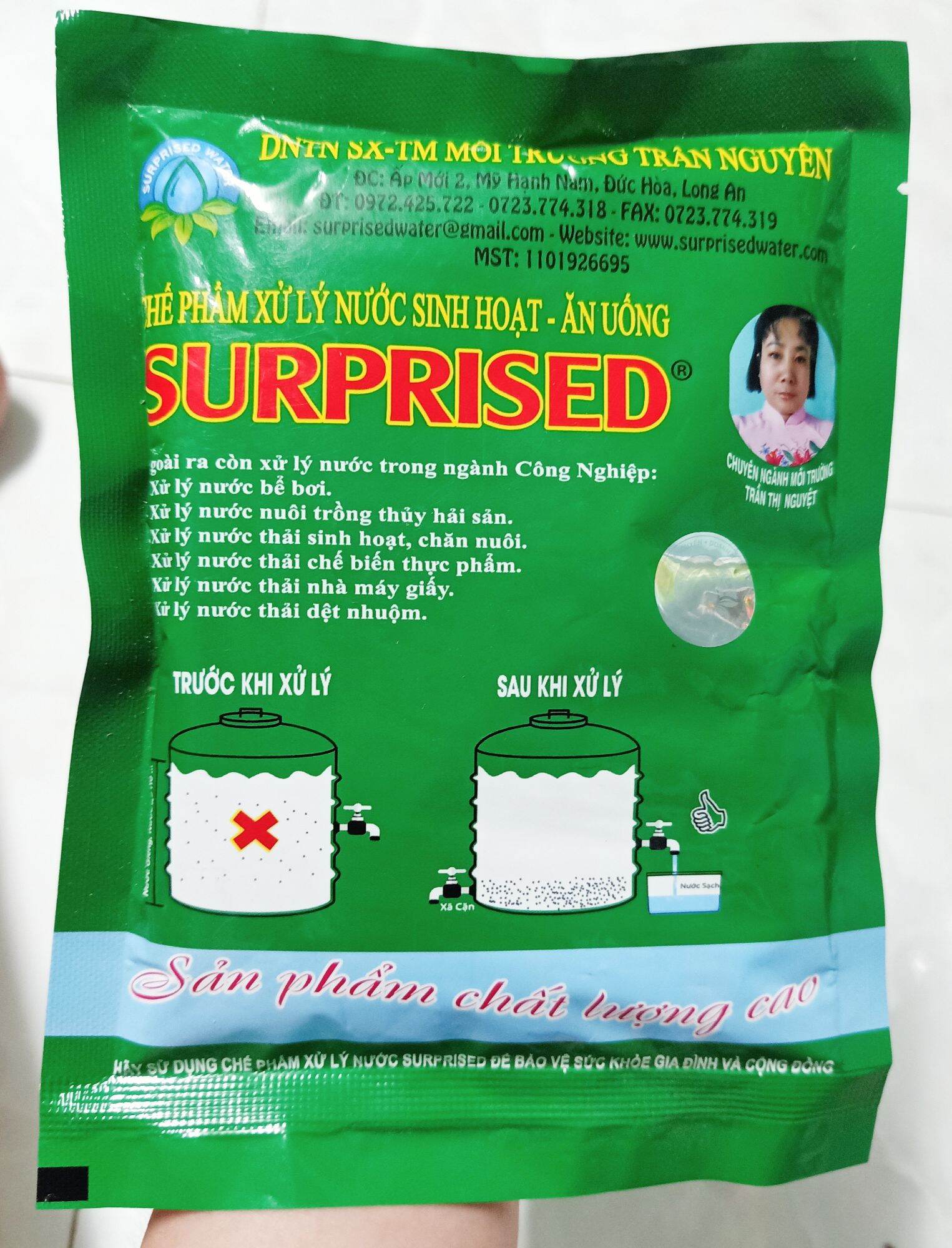 1Gói xử lí nước sông tiện dụng-200gam