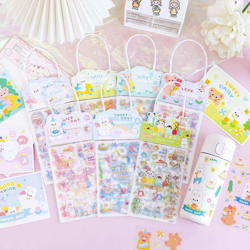 Sticker giỏ xách (3 tấm)