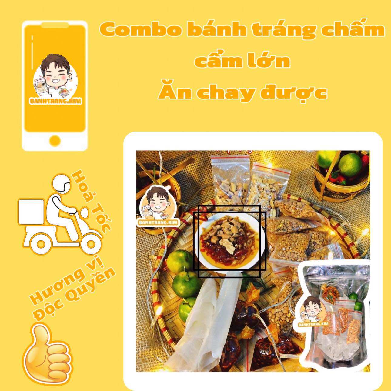 COMBO bánh tráng chấm cẩm đặc biệt
