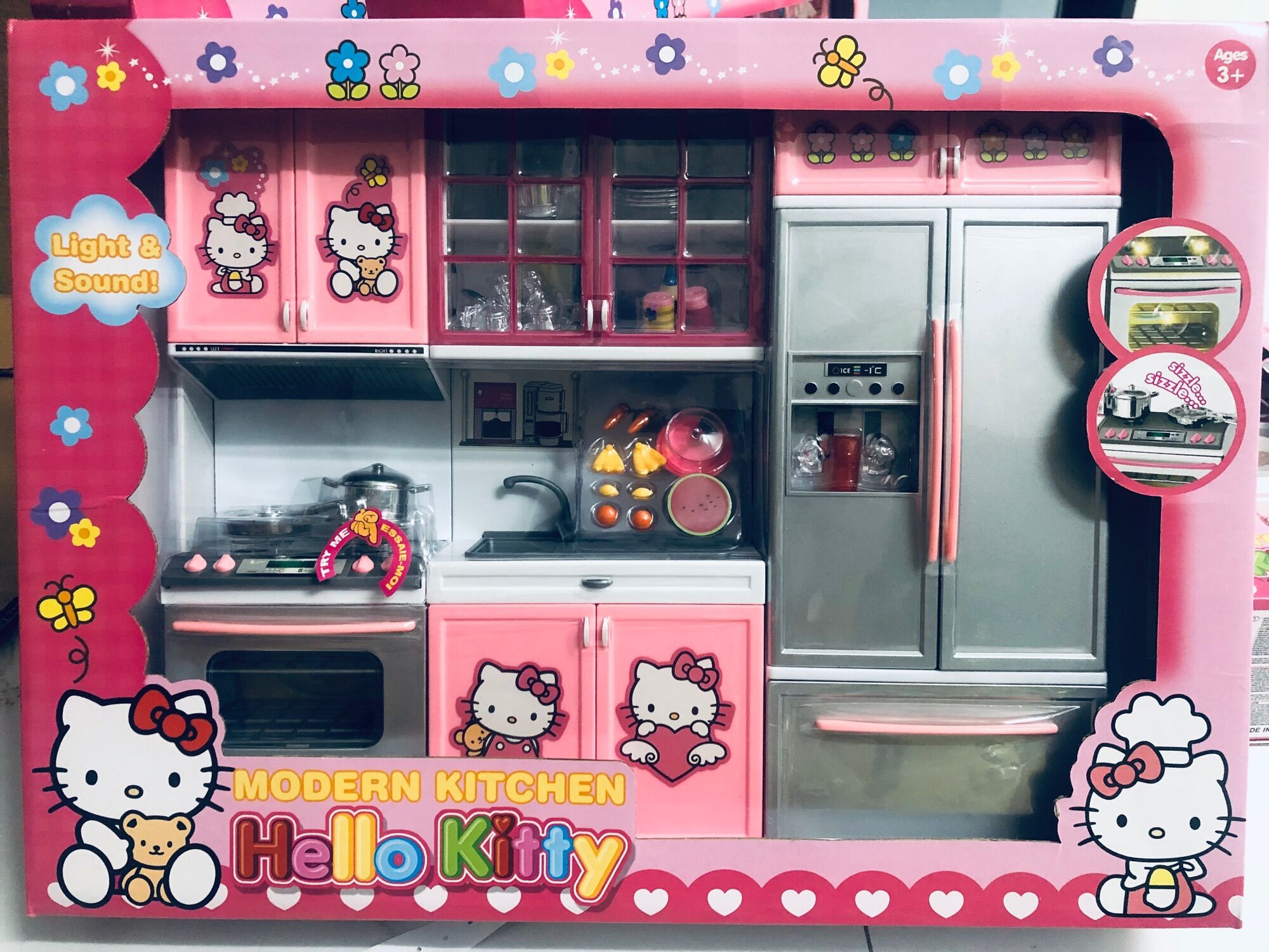Đồ chơi tủ bếp nấu ăn hello kitty cỡ to cho bé