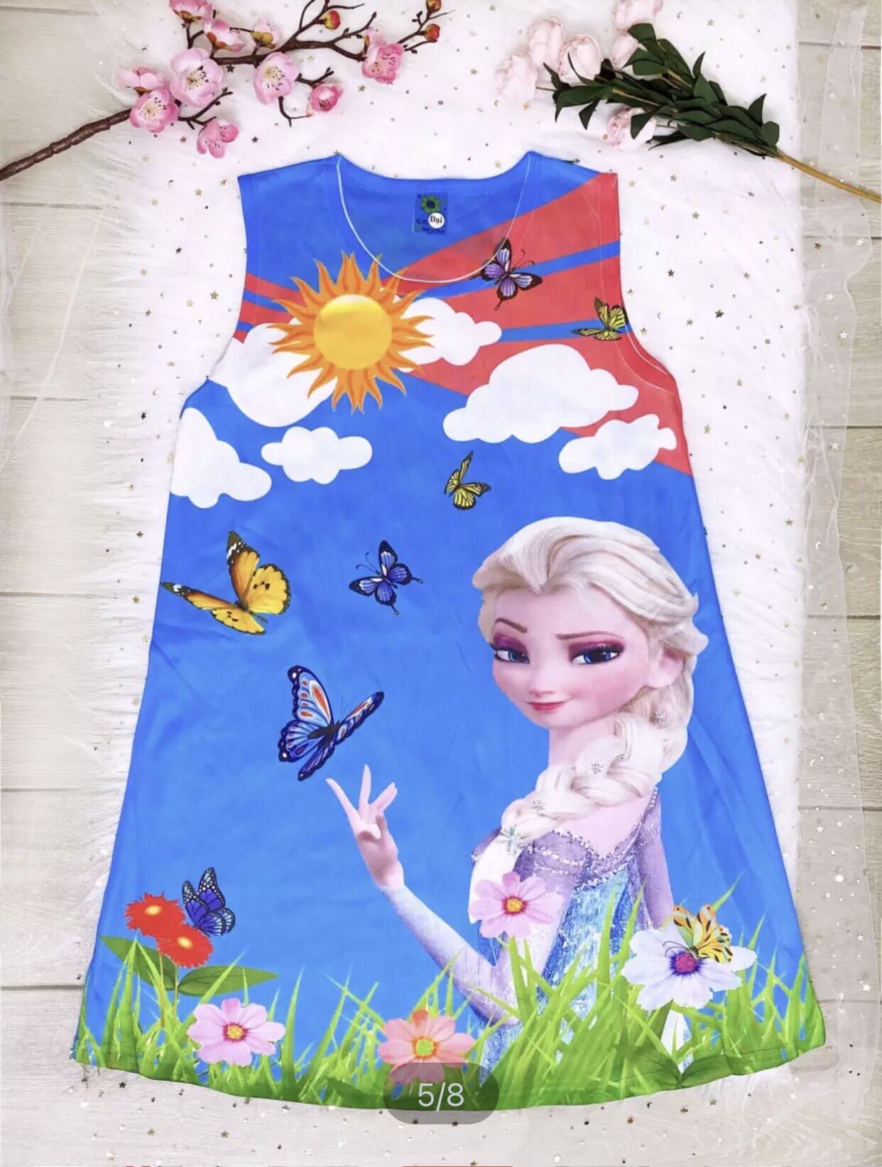 (HCM). ĐẦM THUN ELSA 3D BÉ GÁI (20-32kg)( IB SHOP ĐỂ ĐƯỢC TƯ VẤN SIZE Ạ)