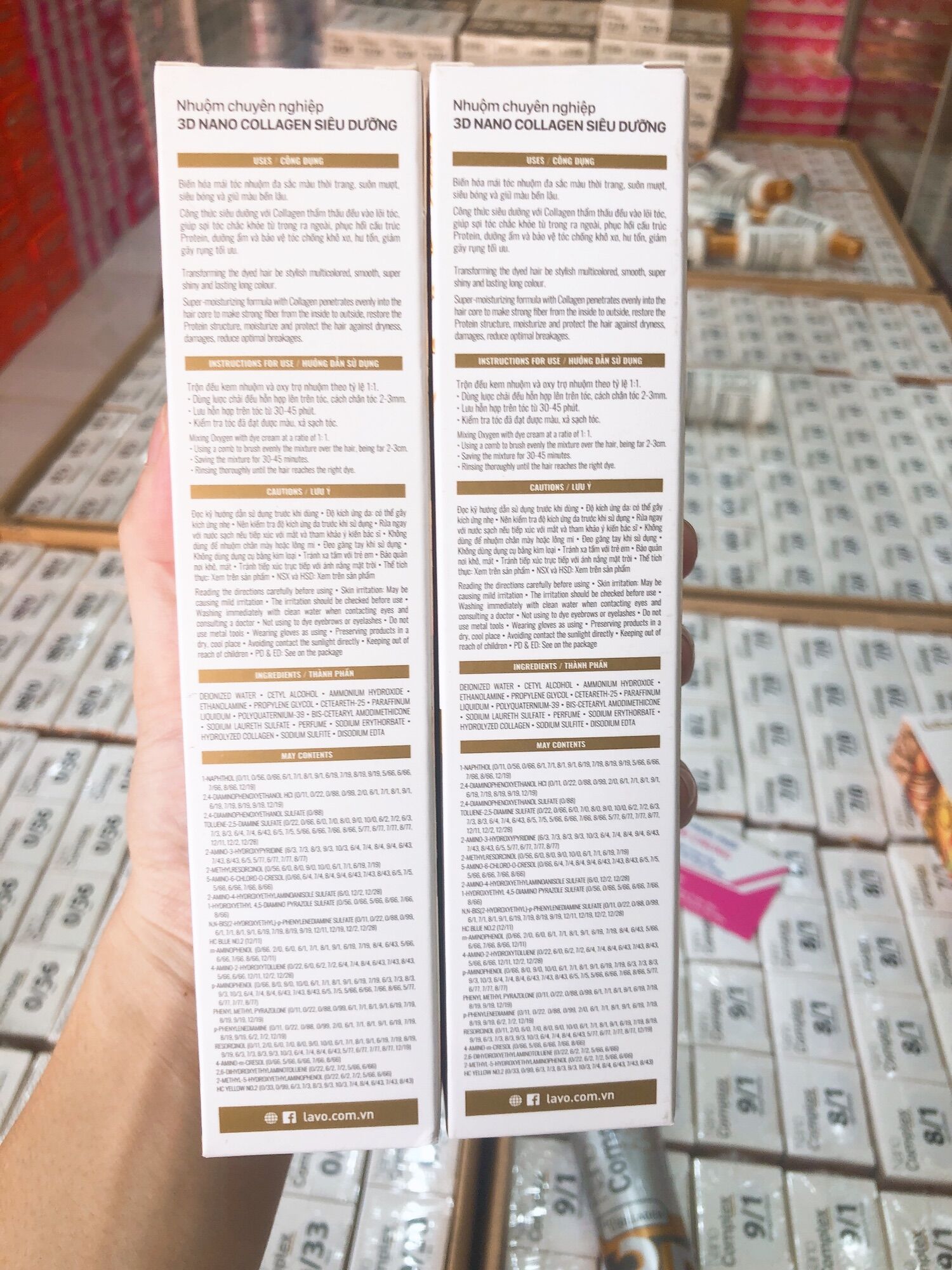 Thuốc nhuộm tóc siêu dưỡng Nano Complex Collagen (Khách nhắn màu cho shop)