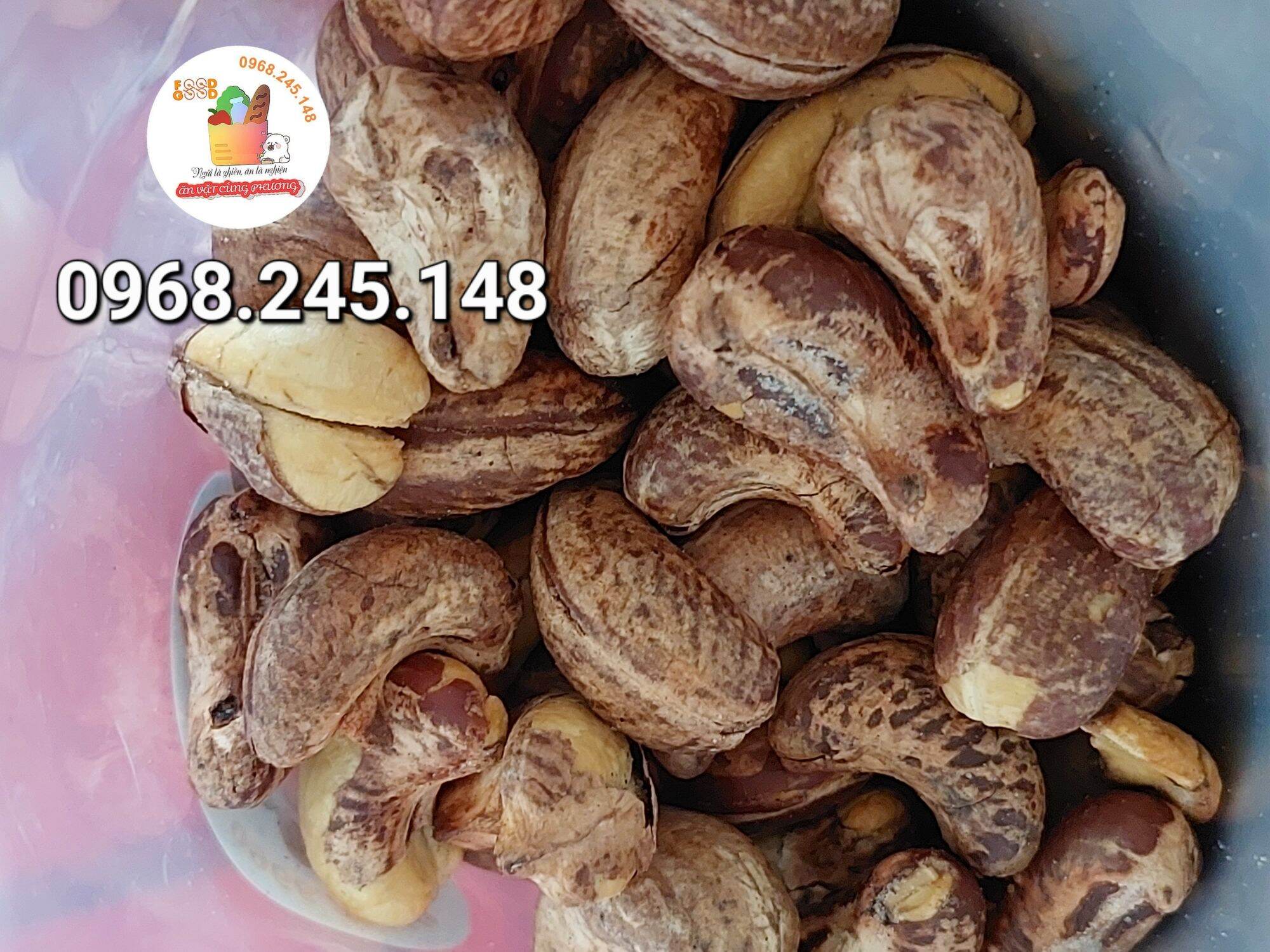 Hạt điều vỏ lụa rang muối (loại 1) túi zip 500gr
