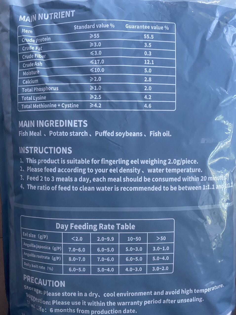 [Giá tốt] (lẻ) Cám Cá Chình FOOSHEE 55 đạm - lẻ 1kg