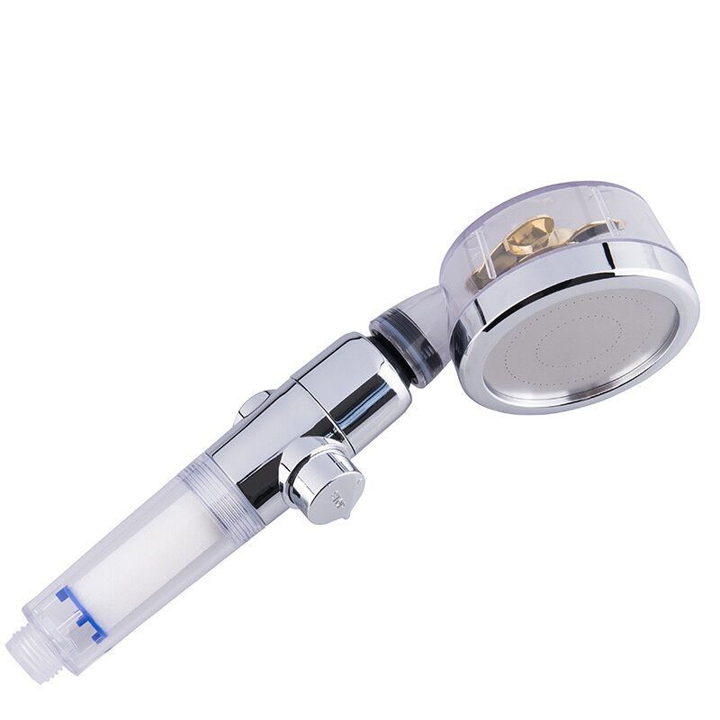 Vòi tắm hoa sen tăng áp cao cấp, đầu vòi hoa sen có cánh quạt xoay 360 độ, áp lực cao