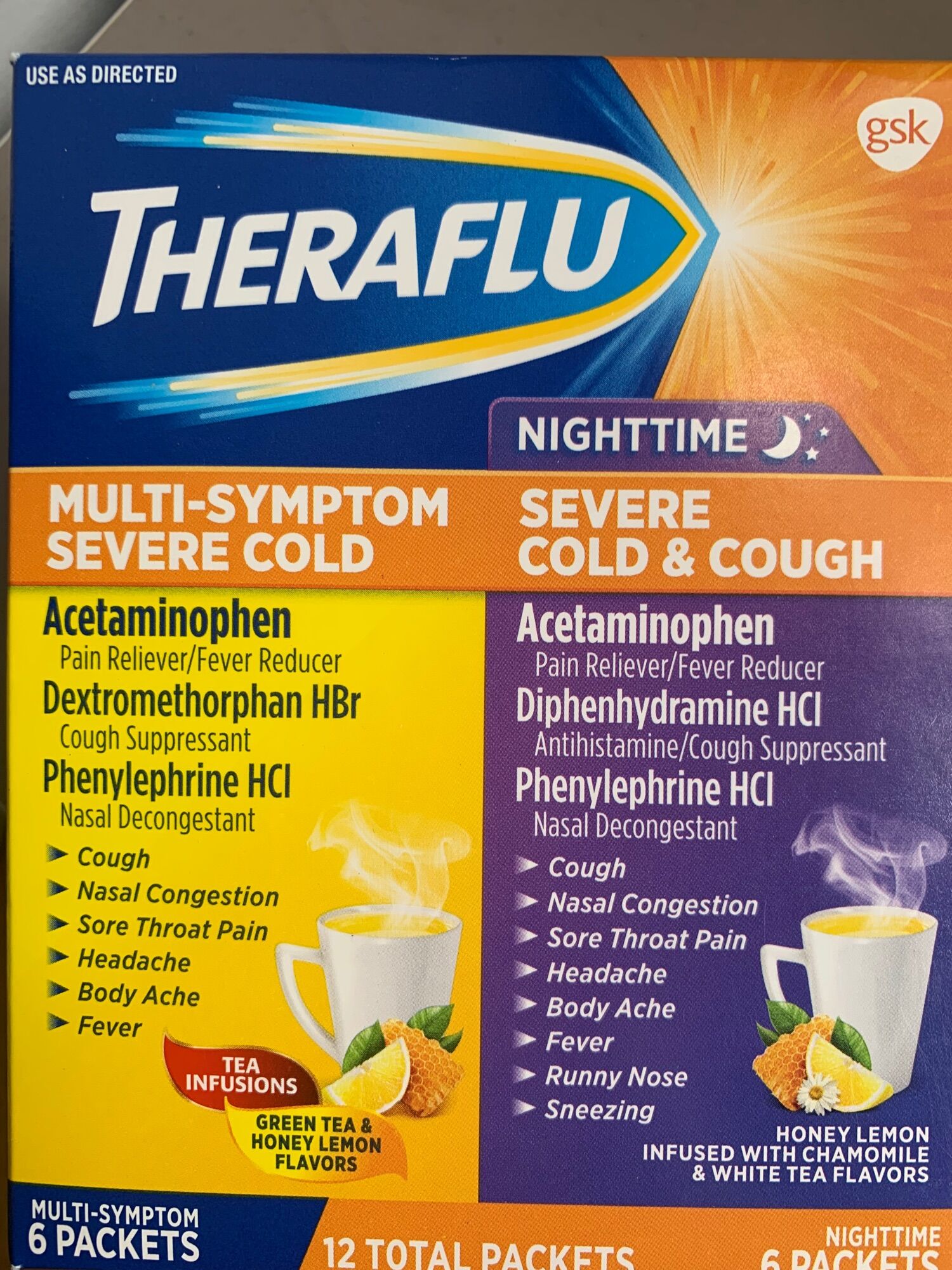 Trà giải cảm Theraflu