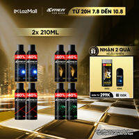 [ Tặng thêm 40% dung tích ] Combo 2 Xịt khử mùi X-Men For Boss Intense/ Luxury/Legend/Motion 210ml/chai - Hương nước hoa châu Âu
