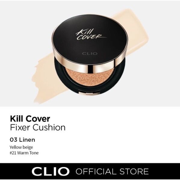 [Sét 2 lõi] Phấn nước CLIO Kill Cover Fixer Cushion Spf50+ Pa+++
