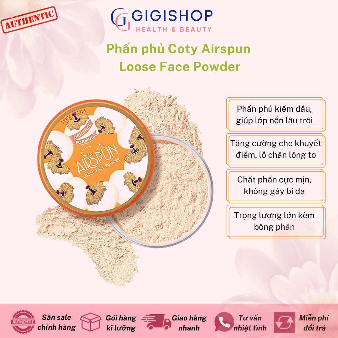 Phấn Phủ Coty Airspun Face Powder Translucent 65g [Bill Mỹ]