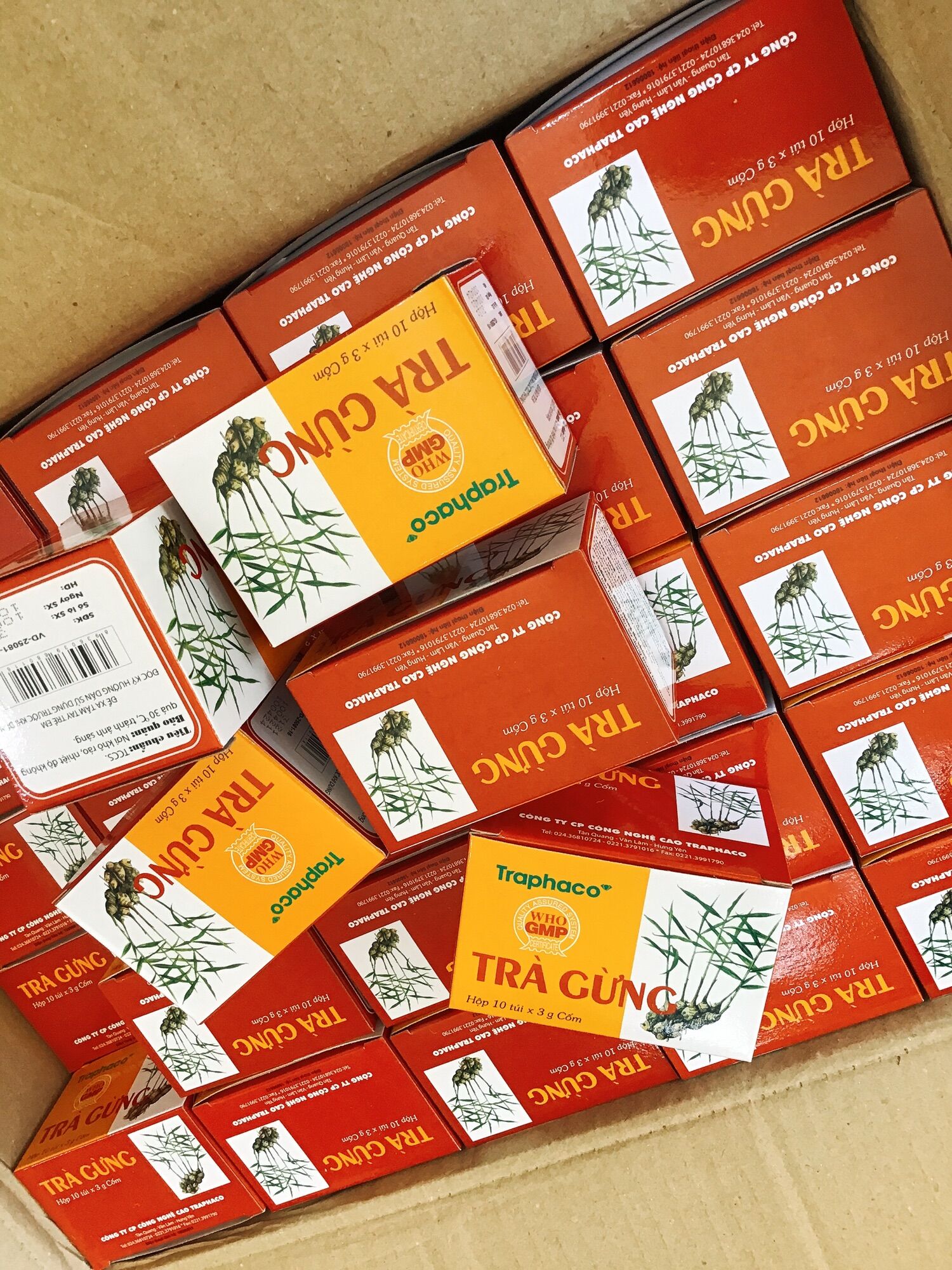 Trà gừng tpc hộp 10 gói