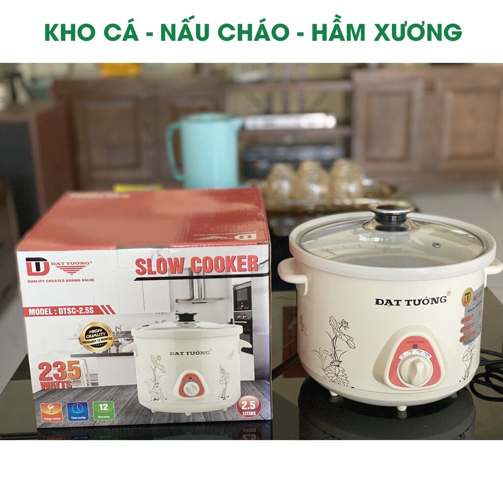 Nồi Kho Ca, Hầm Cháo Đa Năng Đạt Tường Lòng đất nung GNK-2,5