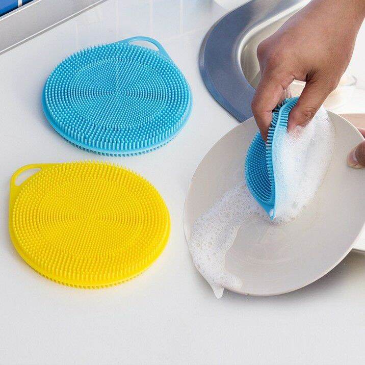 Miếng rửa chén silicon 2 mặt siêu sạch