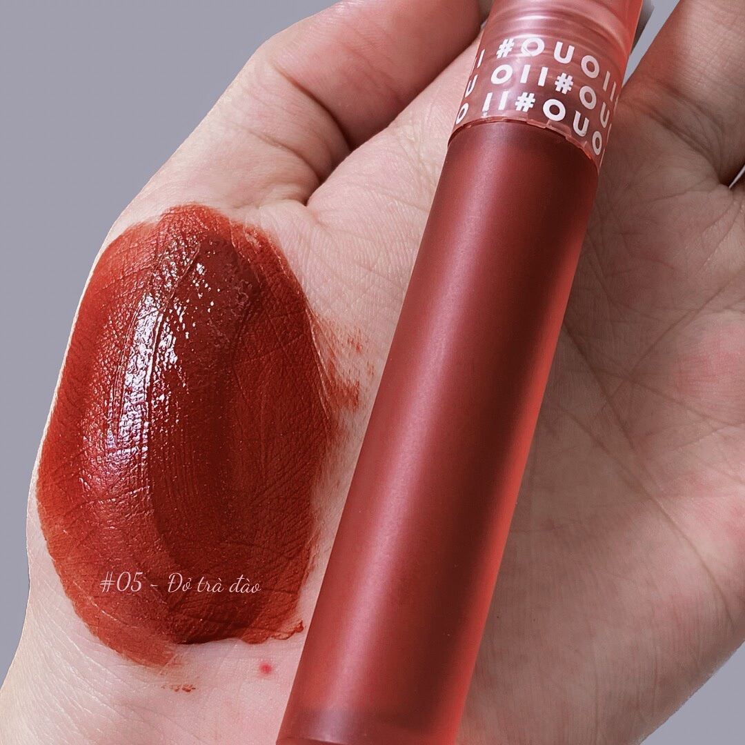 Son Kem Lì OUOII Mềm Môi Lâu Trôi Tone Trầm Dịu Dàng