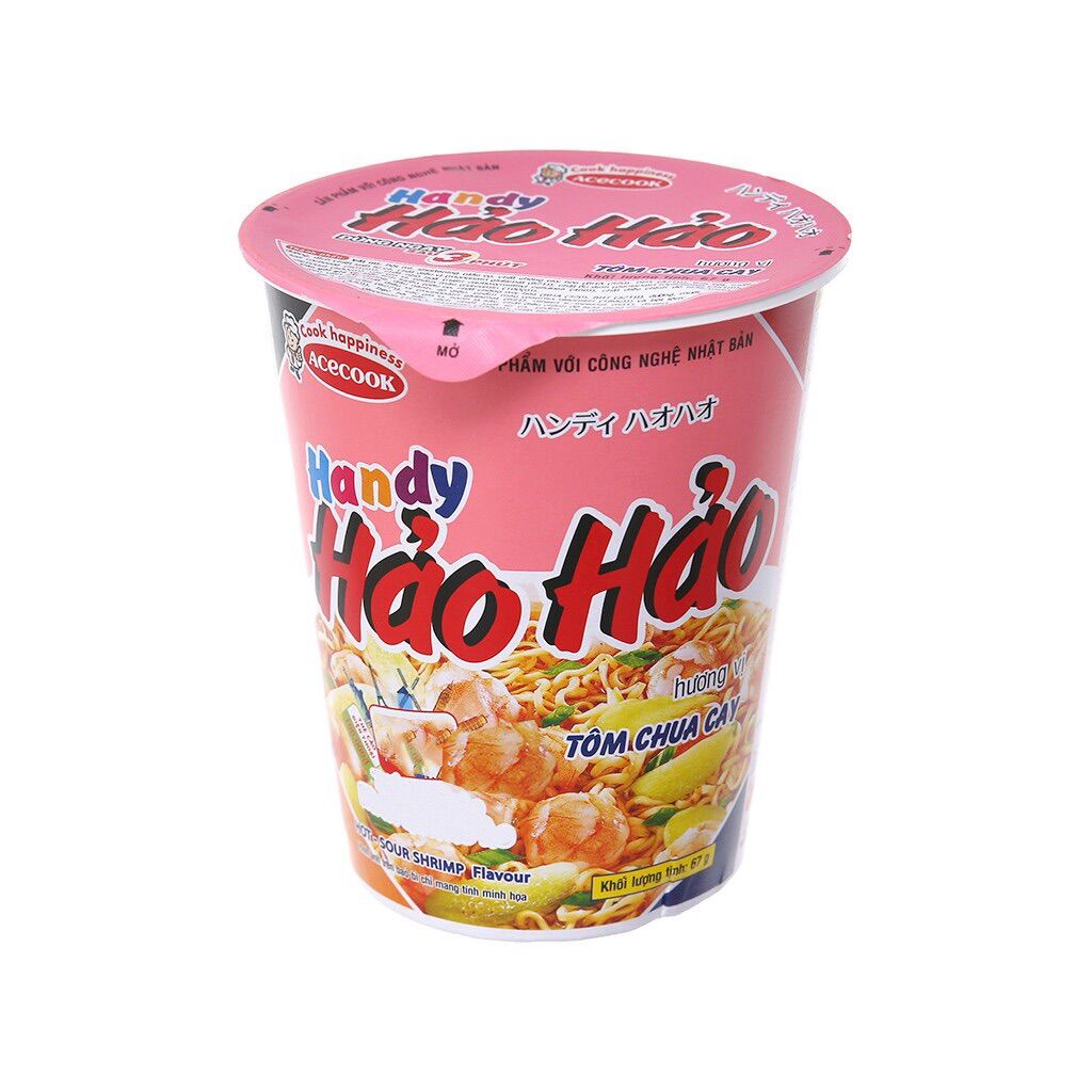 Combo 5 ly mì hảo hảo tôm chua cay 67g