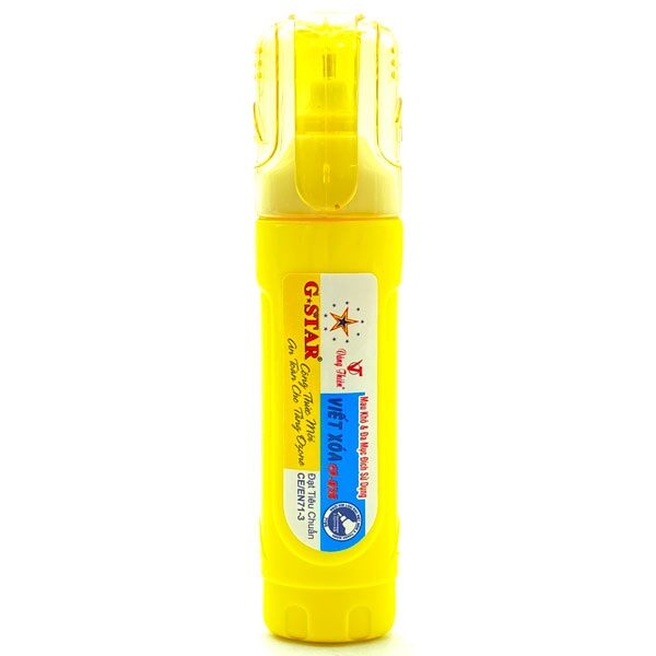 Bút xoá nước Gstar 12ml CP-028 (trắng, xanh, hồng, vàng)