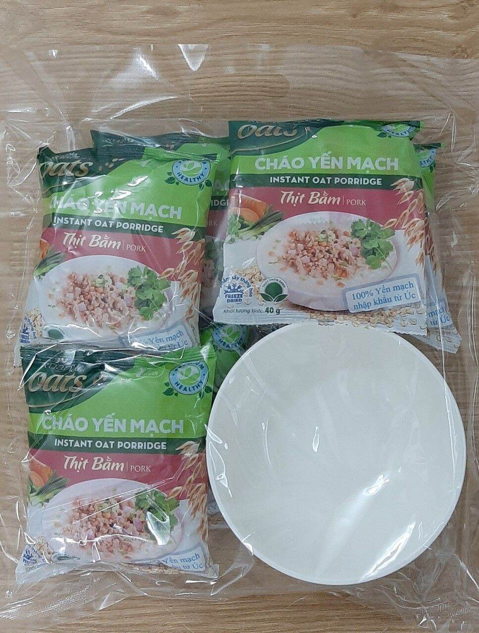 ComBo 6 GÓI CHÁO YẾN MẠCH THỊT BẰM 40g/1gói