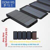 Pin Sạc Dự Phòng Năng Lượng Mặt Trời Có Đèn Pin Gập 10000mAh