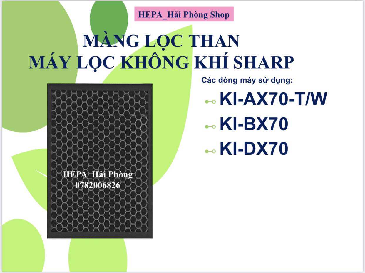 MÀNG THAN HOẠT TÍNH SHARP KI-AX70, KI-BX70,KI-DX70