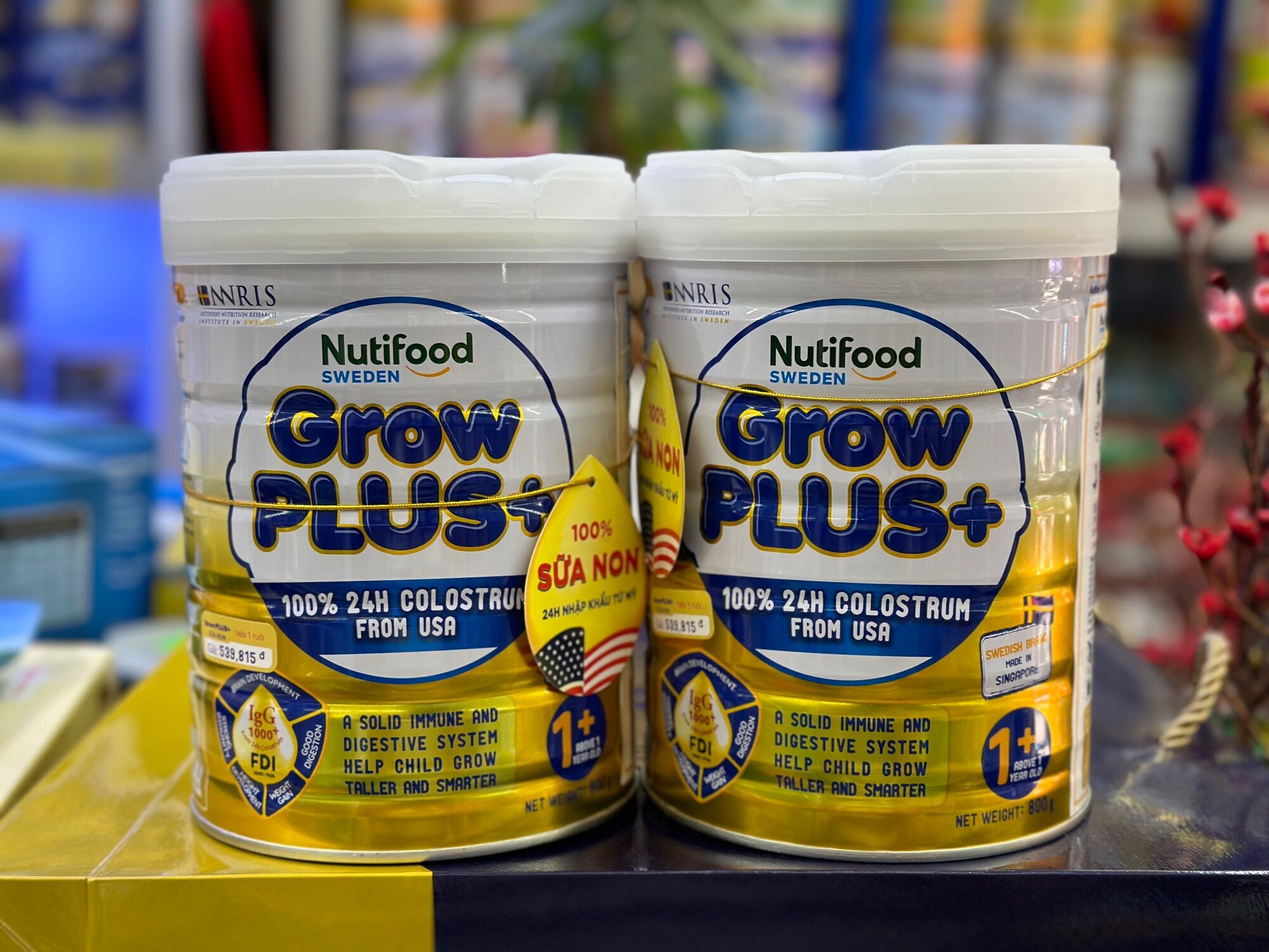 Combo 2 hộp Growplus Vàng 0+ 800gr sữa non Nutifood [date 2026]