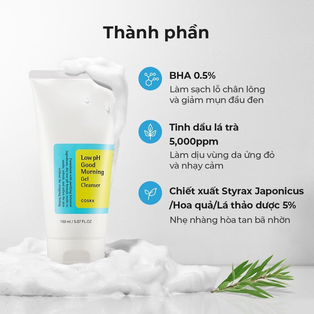 Sữa Rửa Mặt Cosrx Low PH Gel Cleanser Skincare