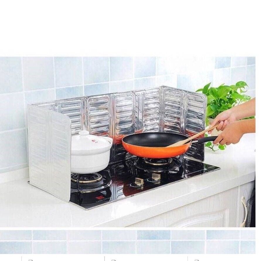 Dụng cụ chắn bếp chống dầu mỡ/ Dụng cụ chắn dầu mỡ tiện dụng dễ lau chùi