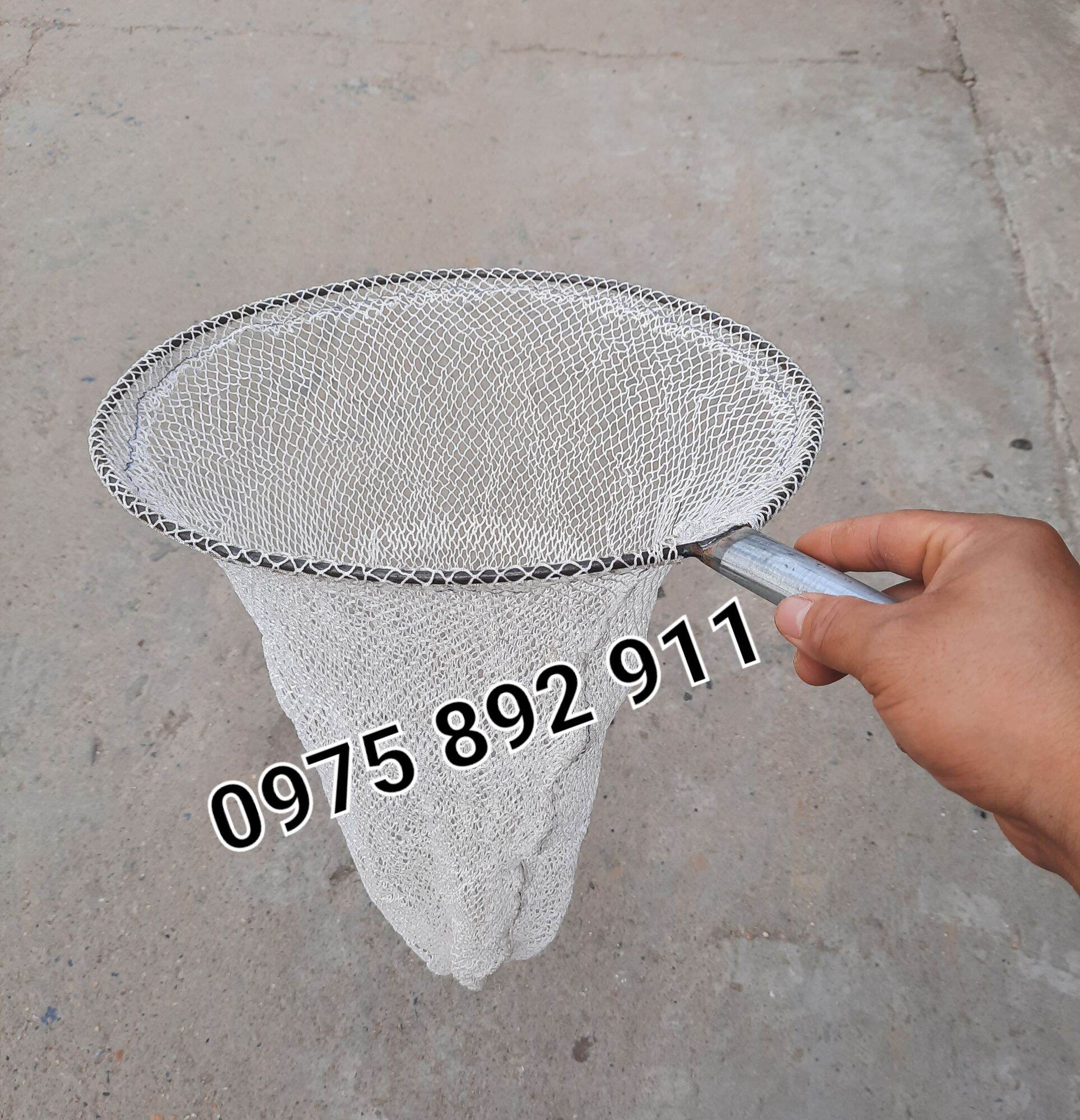Vợt xúc ốc ếch cá lươn - lưới dù đài loan