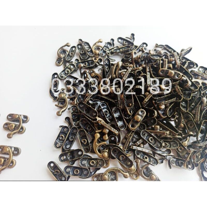 Khoá chốt hộp gỗ vintage ( kèm vít) (set 10)