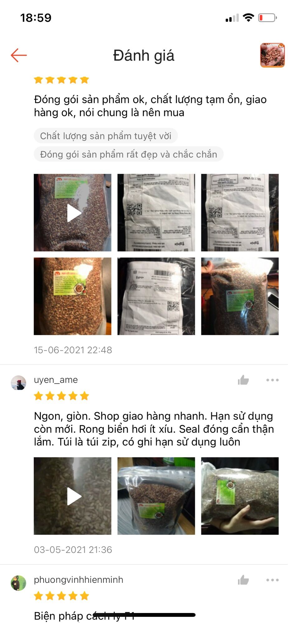 Combo 5kg Gạo lứt sấy rong biển