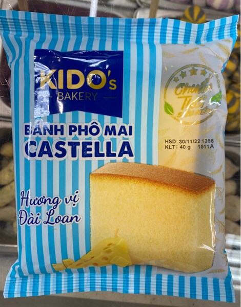 Bánh mì tươi KIDO : Lốc 5 Bánh Phô Mai castella (DATE 16-18 NGÀY)