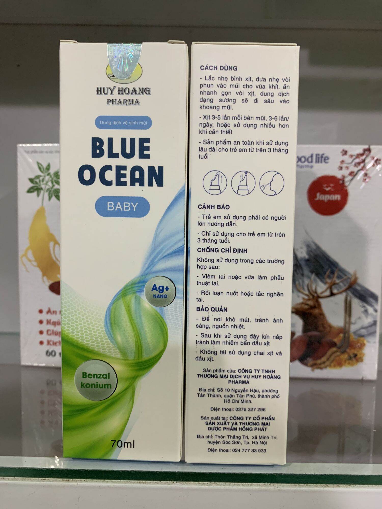 Xịt mũi Sát khuẩn blue ocean baby ( trẻ em)