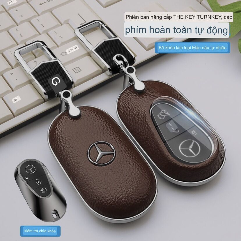 VỎ ỐP KHOÁ MERCEDES da bê cao cấp