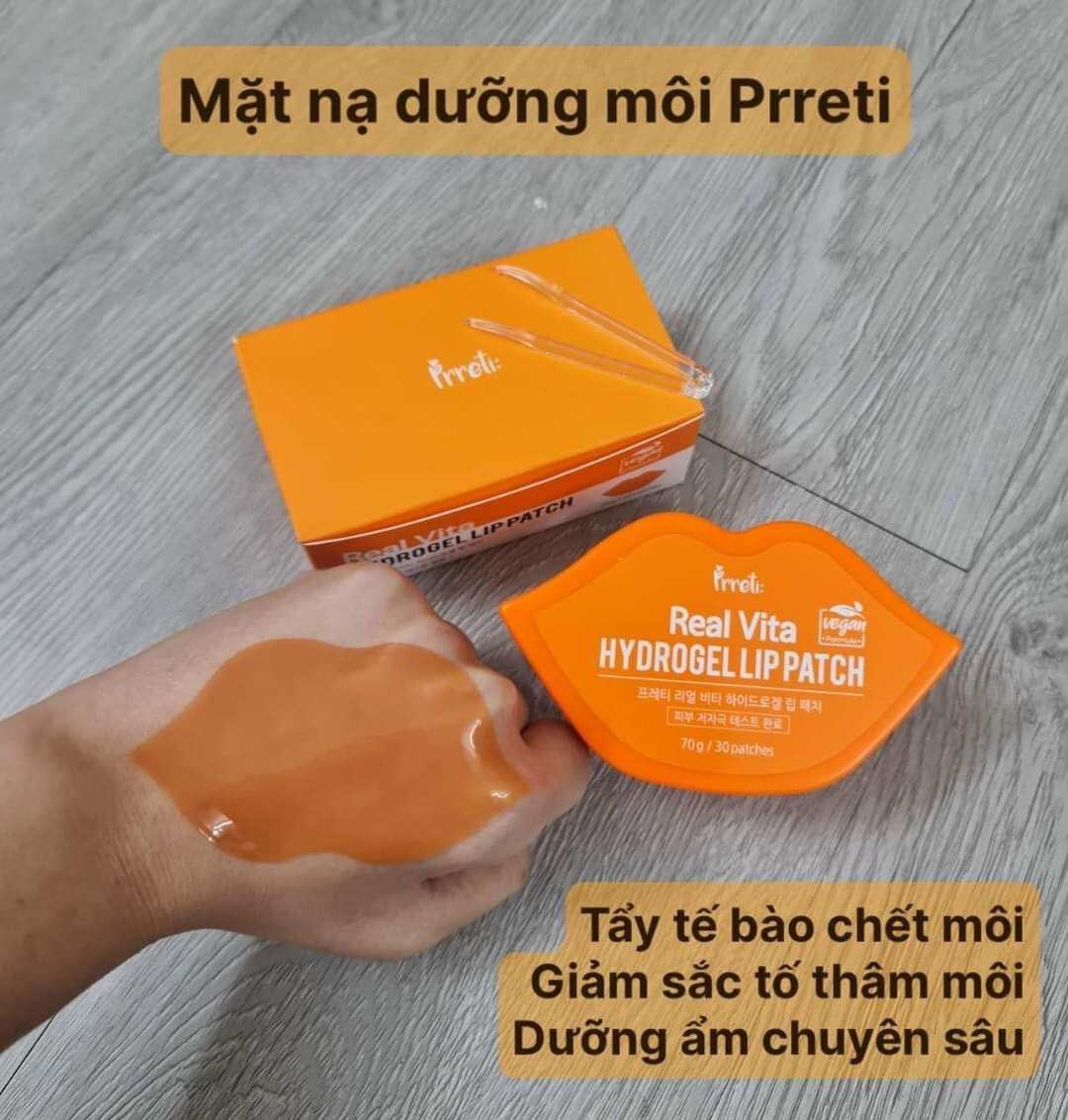 0Mặt nạ Môi 𝗣𝗿𝗿𝗲𝘁𝗶 𝗥𝗲𝗮𝗹 𝗩𝗶𝘁𝗮 𝗛𝘆𝗱𝗿𝗼𝗴𝗲𝗹 𝗟𝗶𝗽 𝗣𝗮𝘁𝗰𝗵