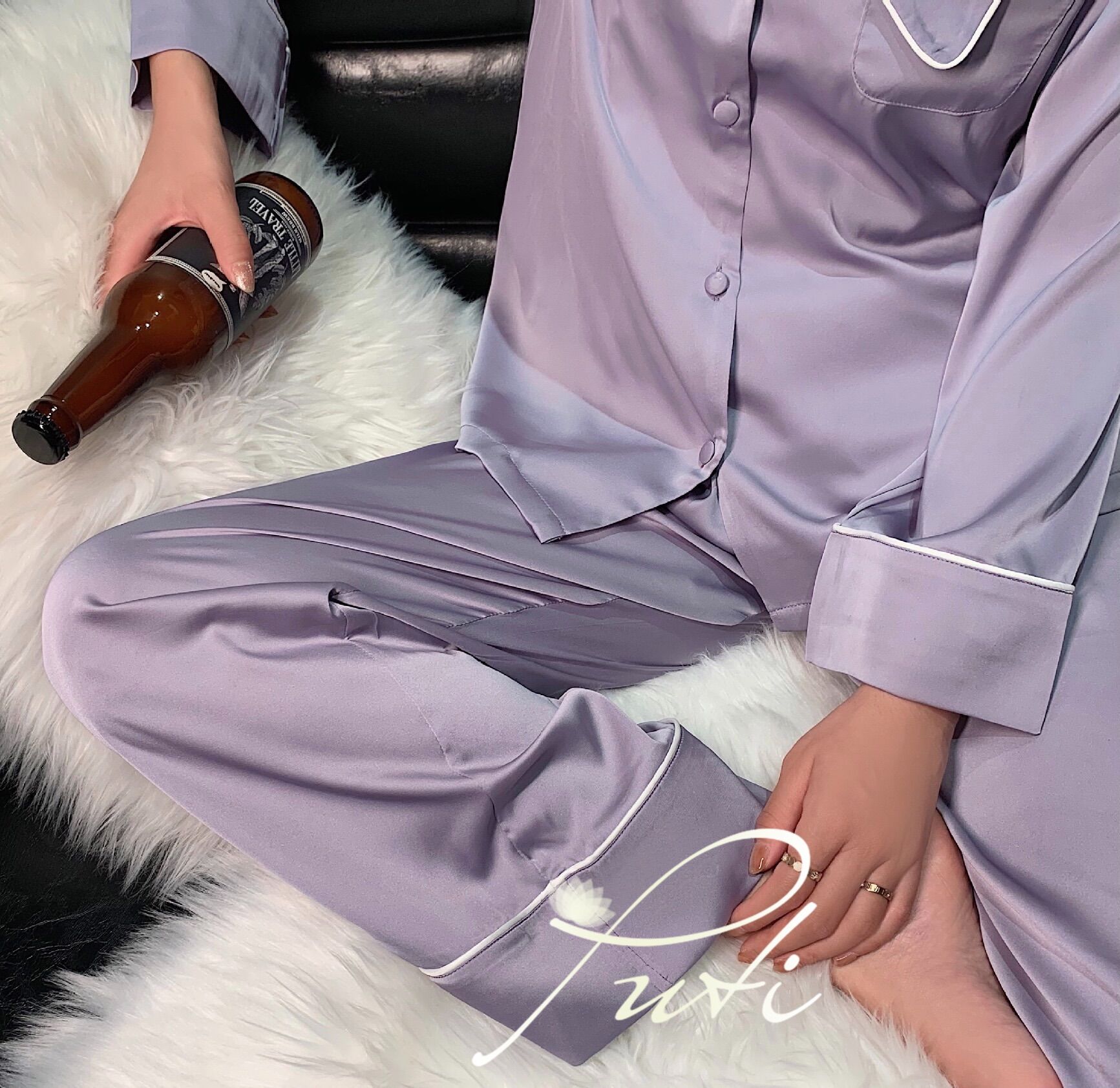 Bộ Đồ Lụa cao cấp không nhăn co Puti ( Ảnh thật shop tự chụp )