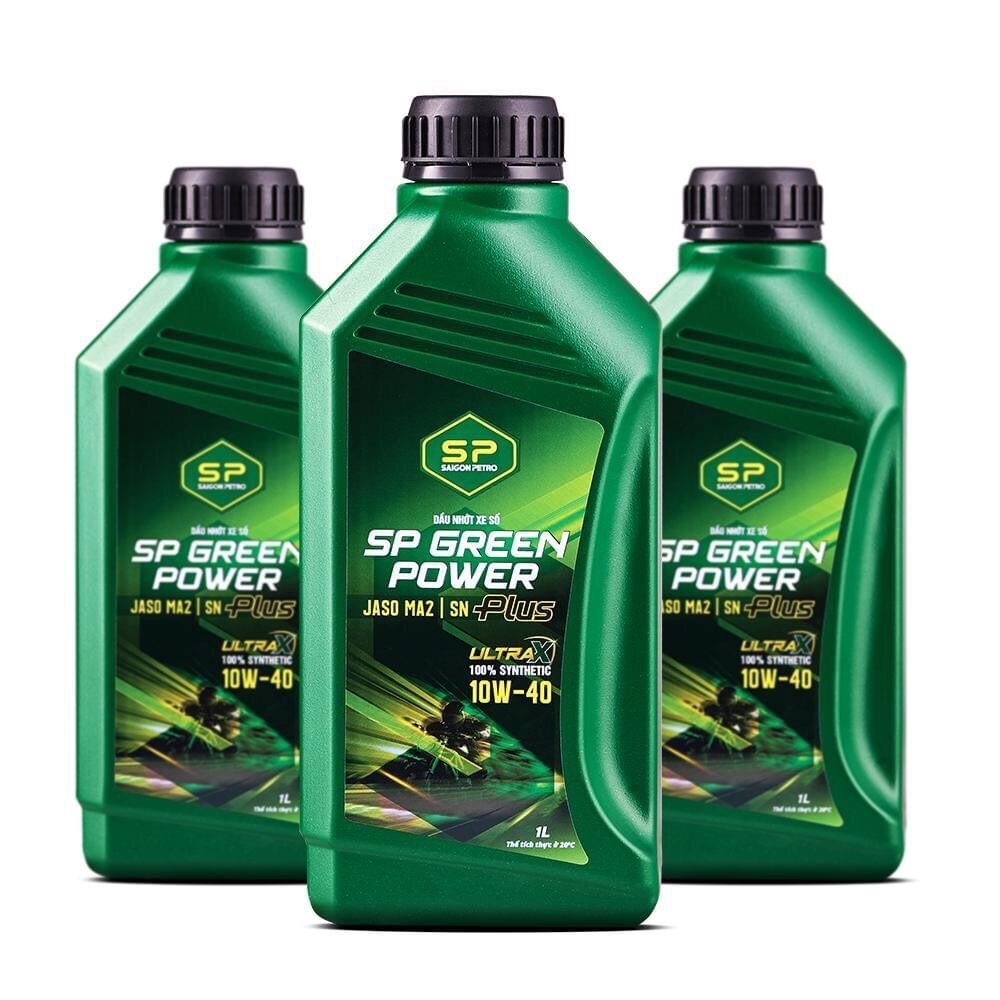 Combo 3 chai dầu tay ga tổng hợp SP Green Power Scooter SN xe tay ga