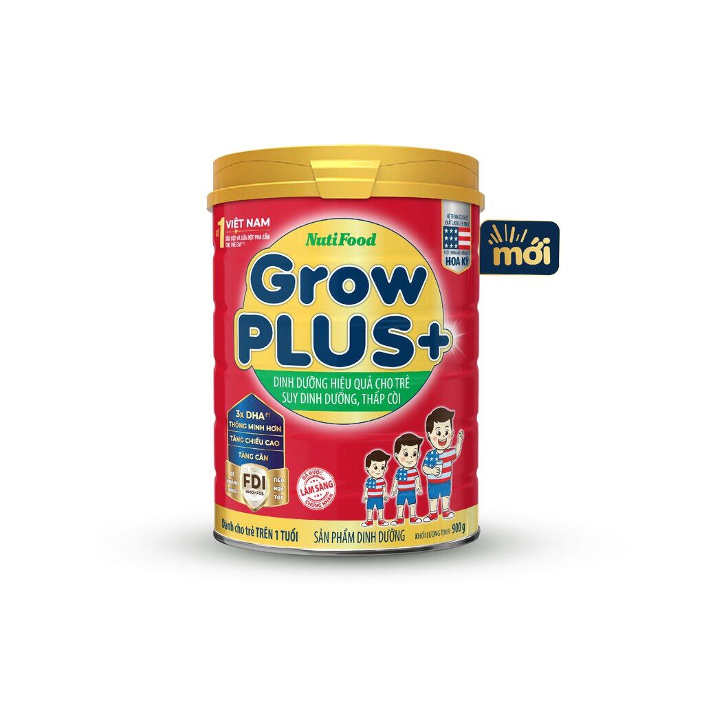 Sữa bột growplus suy dinh dưỡng lon 400g - trên 1 tuổi