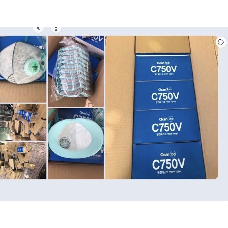 5 Korean C750V Anti-Epidemic Masks
