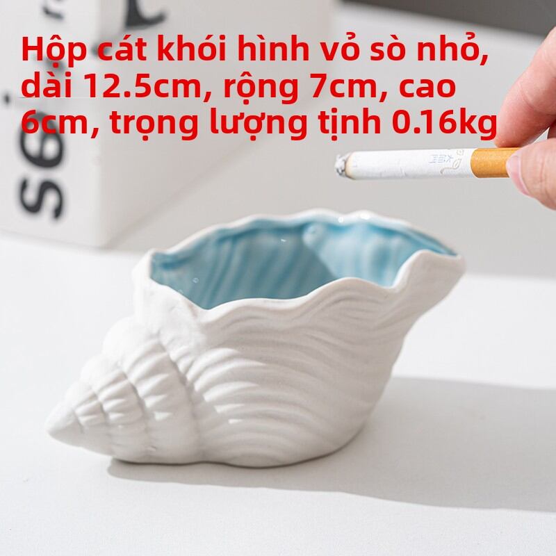 Ashtray Ceramic Large Size Anti-Dust Trendy Living Room Nordic INS Cute Home Decorative Cigarette As