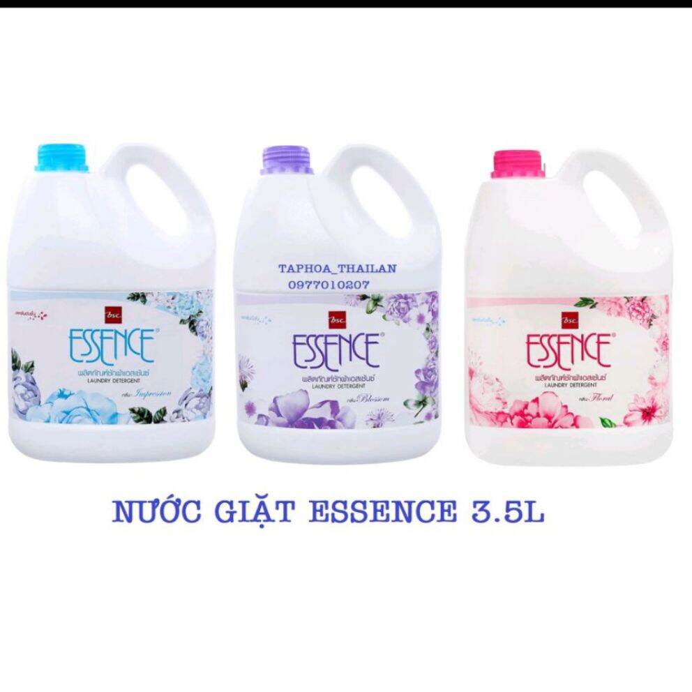 Nước giặt Essence 3000ml Đậm Đặc, Siêu Sạch, Siêu Thơm, nước giặt nhập khẩu Thái Lan