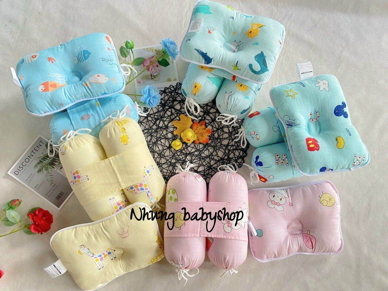 Bộ gối chặn cho bé sơ sinh