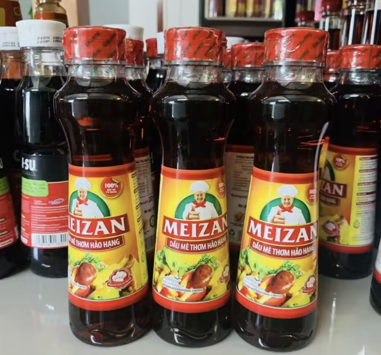 Dầu mè thơm hảo hạng Meizan - chai 250ml